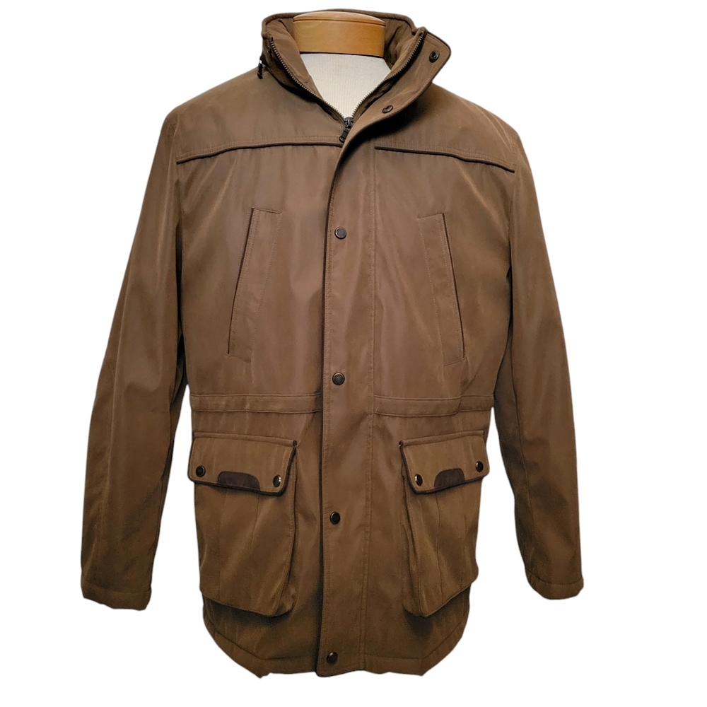 Jos A Bank Reserve Men's Lined Utility Jacket-Microfiber Size-L